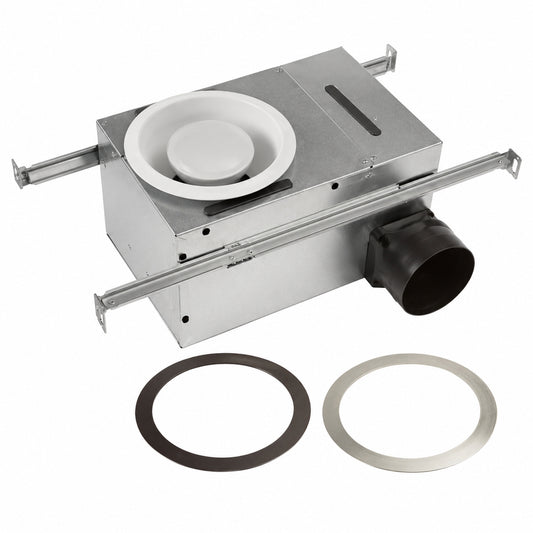 Broan NuTone White Adjustable 50 80 CFM Ceiling Bathroom Exhaust Fan with Light Easy Change Trim Kit ENERGY STAR