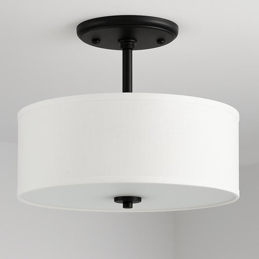 Progress Lighting Inspire Collection 2 Light Graphite Semi Flush Mount P350129 143/308391319 785247227228 Progress Lighting