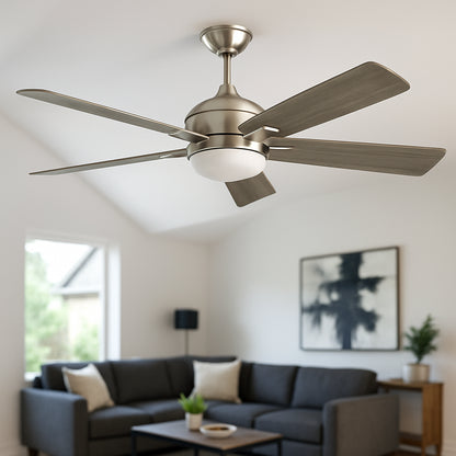 Home Decorators Collection Camrose 60 in. White Color Changing Integrated LED Brushed Nickel Indoor Ceiling Fan with Light Kit and Remote Control