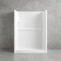 Bootz Industries NexTile 60 in W x 30 in D x 60 in H Four Piece Direct to Stud Composite Alcove Tub Surround in White