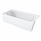 Bootz Industries Bootzcast 60 in x 30 in Soaking Alcove Bathtub with Left Drain in White