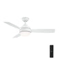 Home Decorators Collection Alisio 44 in. LED White Ceiling Fan with Light and Remote Control