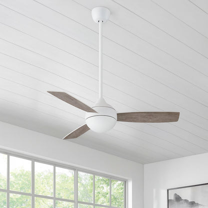 Home Decorators Collection Alisio 44 in. LED White Ceiling Fan with Light and Remote Control