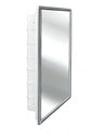 ZACA SPACECAB Regulus 16 in. x 26 in. x 3-1/2 in. Framed Recessed 1-Door Bathroom Medicine Cabinet with 6-Shelves and Chrome Frame