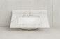 Home Decorators Collection 31 in W x 22 in D Engineered Stone Composite White Rectangular Single Sink Vanity Top in Lunar