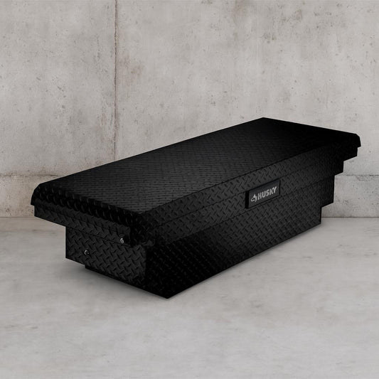 61.86 in. Matte Black Aluminum Low Profile Mid-Size Crossbed Truck Tool Box
