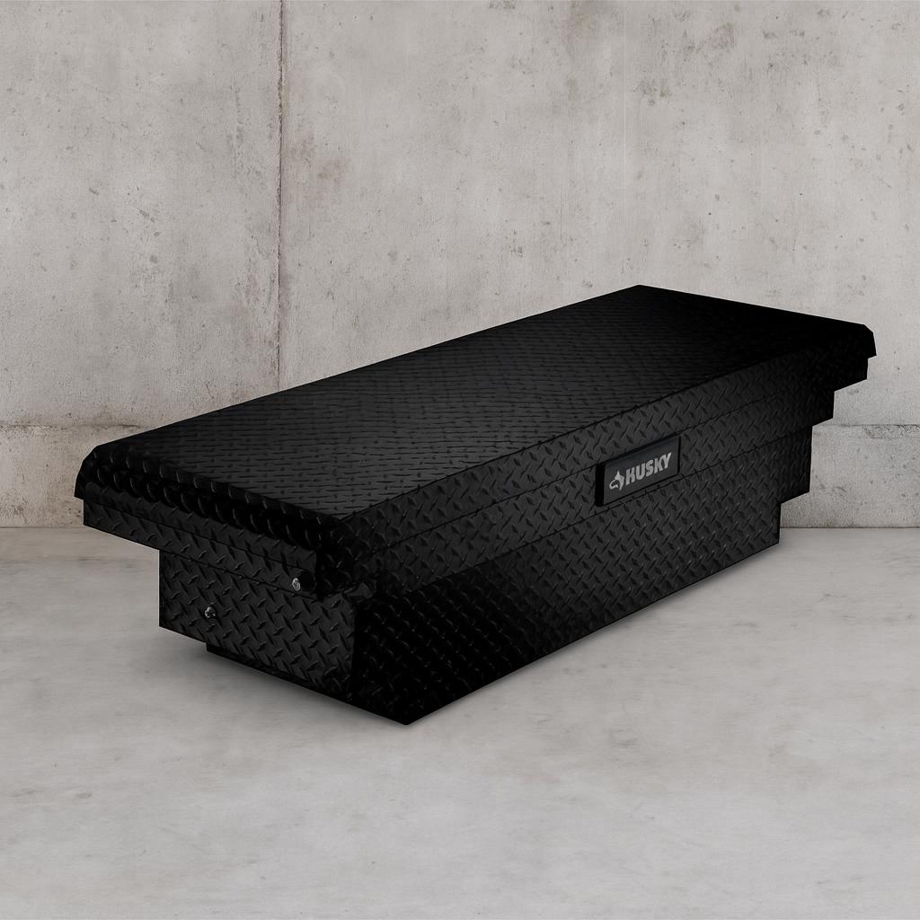 61.86 in. Matte Black Aluminum Low Profile Mid-Size Crossbed Truck Tool Box