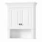 Home Decorators Collection Moorpark 24 in W x 8 in D x 28 in H Bathroom Storage Wall Cabinet in White Moorpark