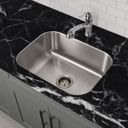 Swiss Madison Toulouse 23 1 8 in x 17 7 8 in Stainless Steel Single Basin Undermount Kitchen Sink SM KU703