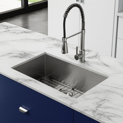 Swiss Madison Tourner 27 in. x 19 in. Stainless Steel, Single Basin, Undermount Kitchen Sink
