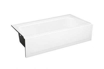 Bootz Industries Maui Plus 60 in x 32 in Alcove Soaking Bathtub with Left Drain in White 011 2343 00