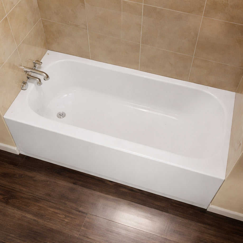 Bootz Industries Aloha Plus 60 In X 32 In Alcove Soaking Bathtub With Left Drain In White