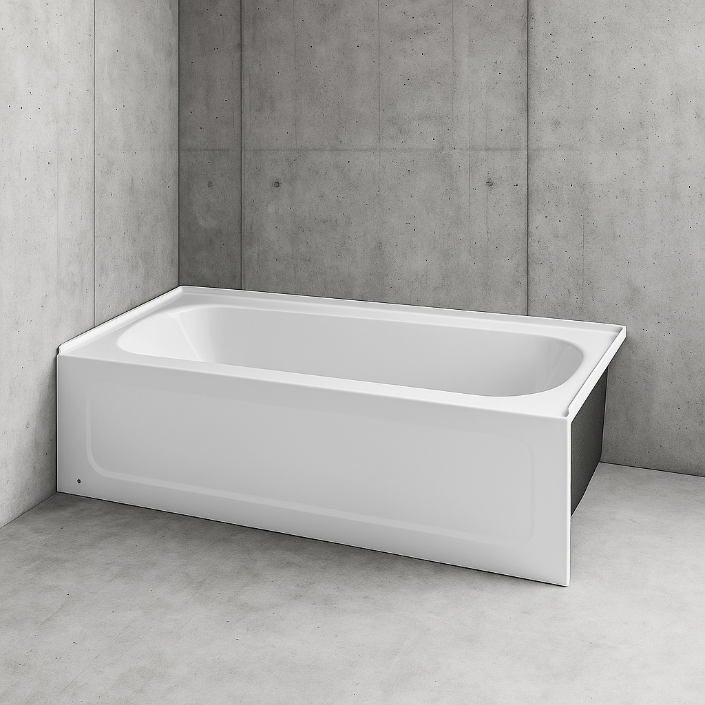 Bootz Industries Maui Plus 60 in x 32 in Alcove Soaking Bathtub with Right Drain in White 011 2342 00