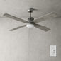 Home Decorators Collection Kitteridge 52 in. LED Indoor Greywood Ceiling Fan with Light Kit
