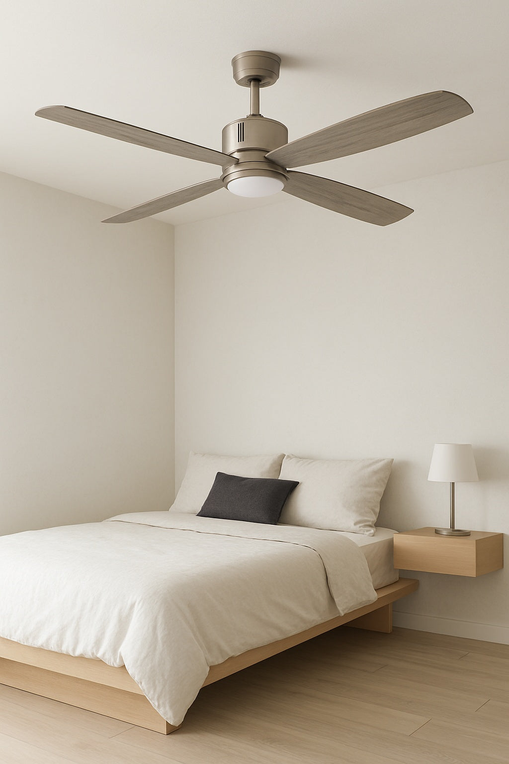 Home Decorators Collection Kitteridge 52 in. LED Indoor Greywood Ceiling Fan with Light Kit