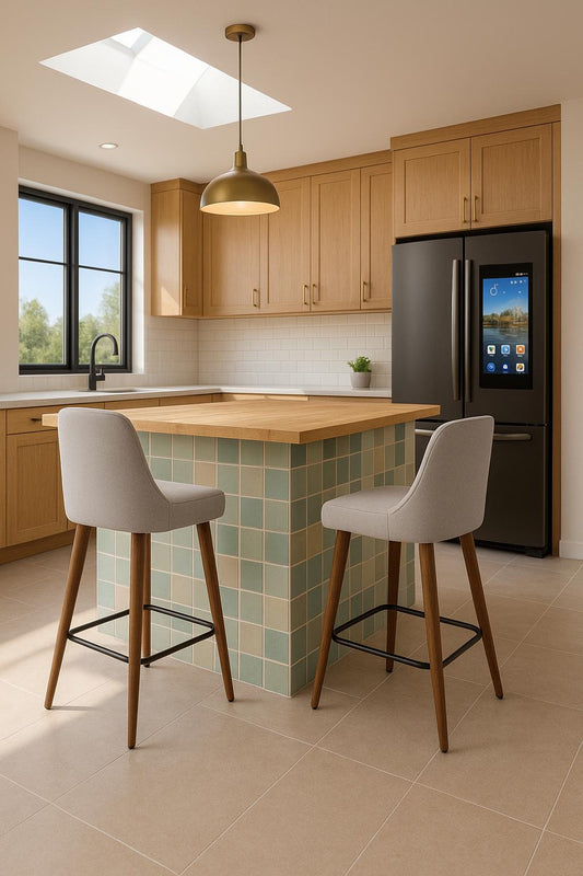 StyleWell Benfield Stone Gray Upholstered Bar Stools with Back Set of 2 Jones HB SS/309041884 6935653129157 StyleWell