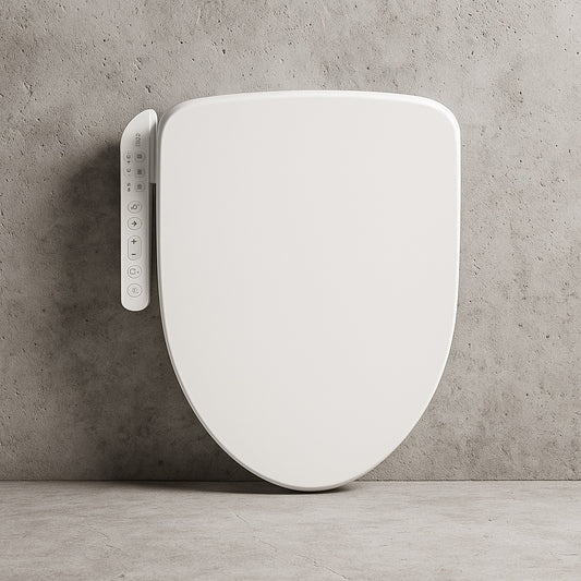 HD-7000 Electric Bidet Seat for Elongated Toilets in White with Fusion Heating Technology