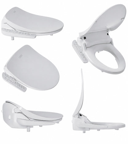 BIO BIDET HD 7000 Electric Bidet Seat for Elongated Toilets in White with Fusion Heating Technology