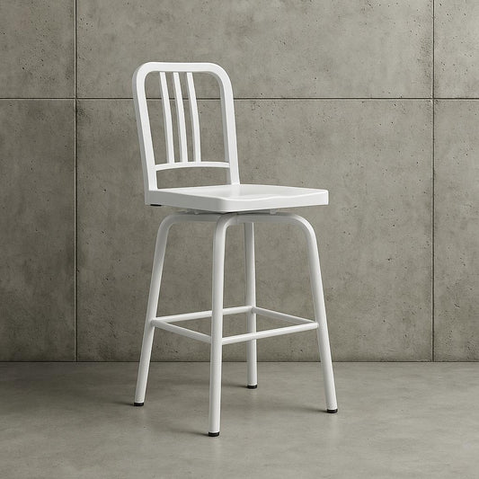 StyleWell Kipling White Metal Swivel Counter Stool with Back&nbsp