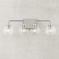 Hampton Bay Vista Heights 28 in. 4 Light Polished Chrome Vanity Light