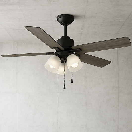 Hampton Bay Malone 54 in. LED Oil-Rubbed Bronze Ceiling Fan with Light Kit