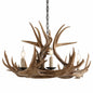Jonathan Y Eldora 28 5 In 6 Light Adjustable Resin Antler 6 Light Brown Chandelier