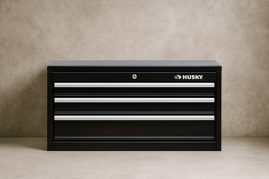 26 in. W x 12 in. D Standard Duty 4-Drawer Top Tool Chest in Gloss Black