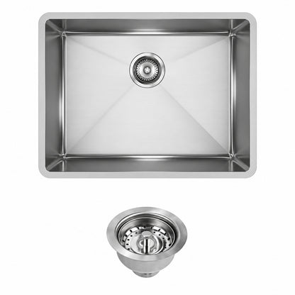 Elkay Crosstown 24 in Undermount Single Bowl 18 Gauge Stainless Steel Kitchen Sink w Accessories