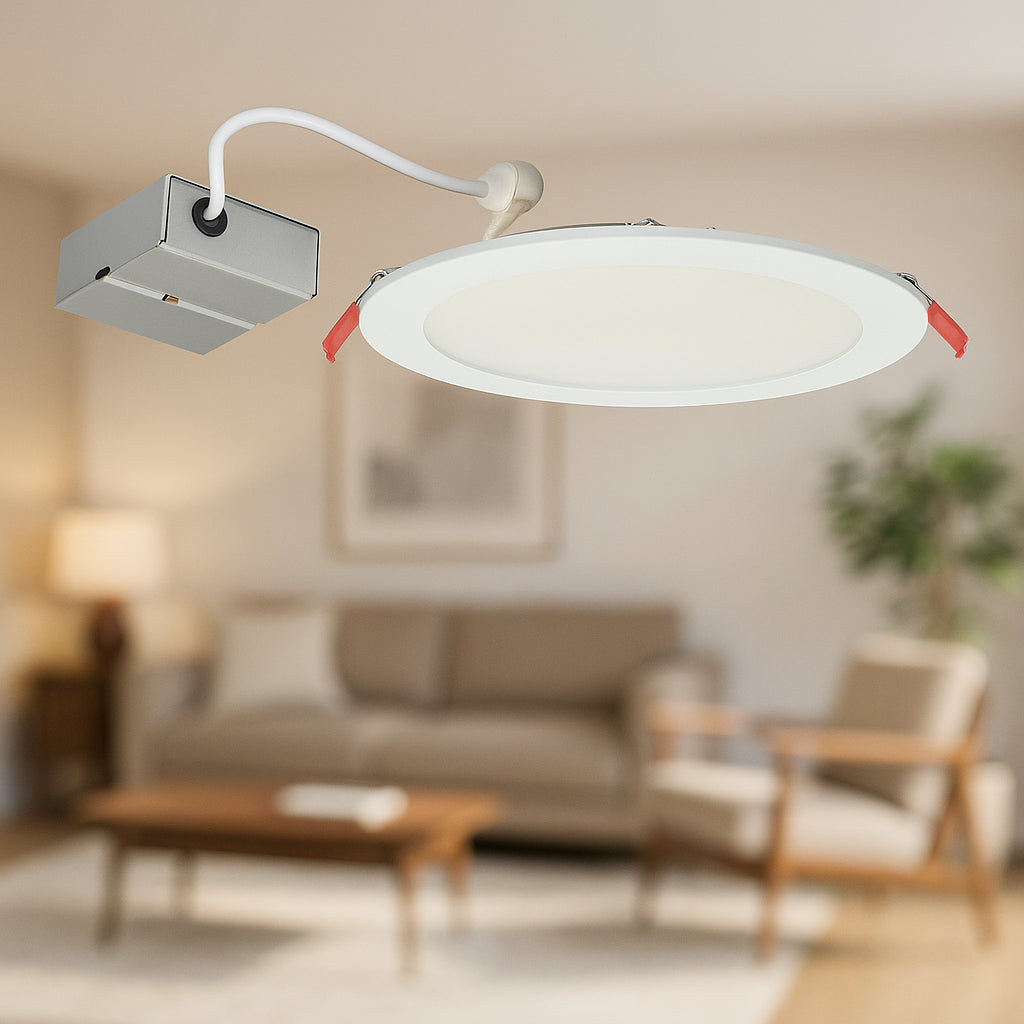 Lithonia Lighting 8 in 3000K New Construction or Remodel IC Rated or Non IC Rated Canless Recessed Integrated LED Kit WF8 LED 30K MVOLT 90CRI MW M6/310129165 191848242643 Lithonia Lighting