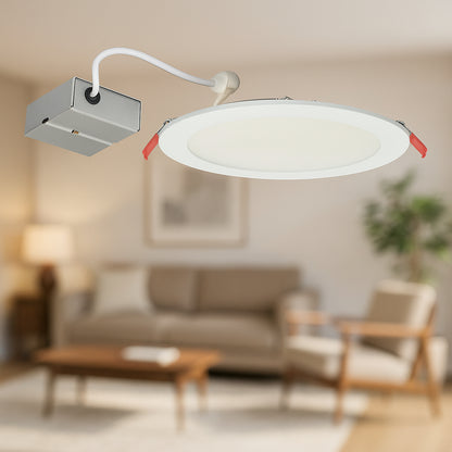 Lithonia Lighting 8 in 3000K New Construction or Remodel IC Rated or Non IC Rated Canless Recessed Integrated LED Kit WF8 LED 30K MVOLT 90CRI MW M6/310129165 191848242643 Lithonia Lighting
