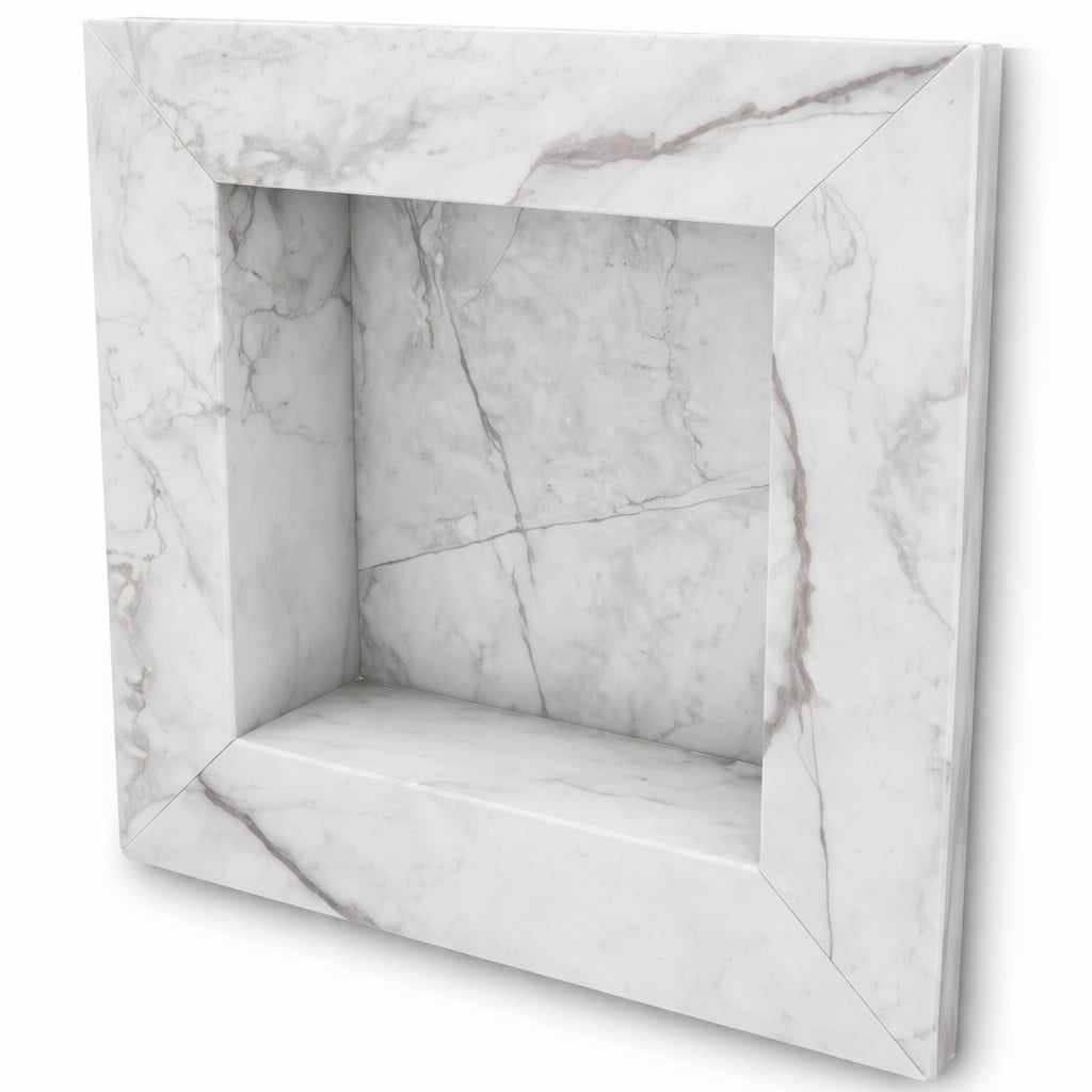 FlexStone 17 in x 17 in Square Recessed Shampoo Caddy in Calypso