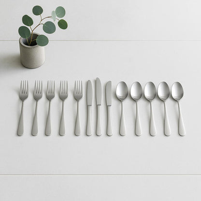 Home Decorators Collection Maywood 45 Piece Stainless Steel Flatware Set Service for 8 KS0989 45P/310200091 840082800088 Home Decorators Collection