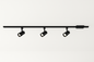 Hampton Bay 44 in. Black Integrated LED Linear Track Lighting Kit Mini Step 3-Light