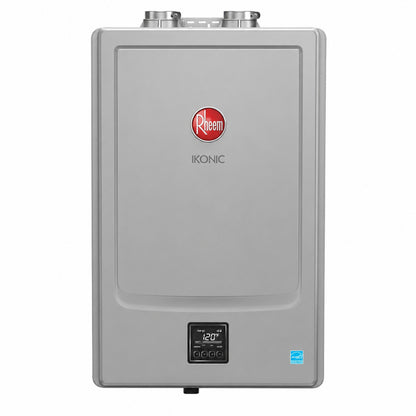 Rheem IKONIC 10 1 GPM Smart Super High Efficiency Indoor or Outdoor Natural Gas Tankless Water Heater with Recirculation