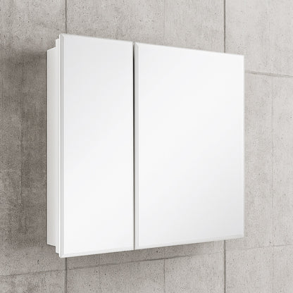Glacier Bay 30 in W x 26 in H Rectangular Wood Composite Medicine Cabinet with Mirror