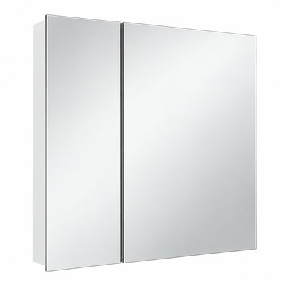 Glacier Bay 30 in W x 26 in H Rectangular Wood Composite Medicine Cabinet with Mirror 83010