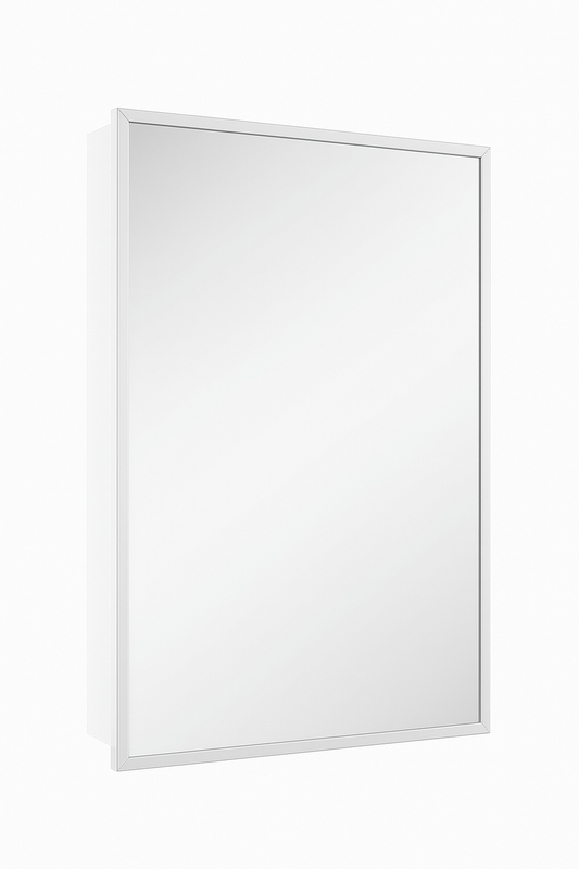 Glacier Bay 19 5 8 in x 26 in Recessed or Surface Mount Beveled Frameless Medicine Cabinet with Mirror 83015/310757068 44021830154 Glacier Bay