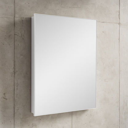19 5/8 in. x 26 in. Rectangular Recessed or Surface Mount Beveled Frameless Medicine Cabinet with Mirror 83015