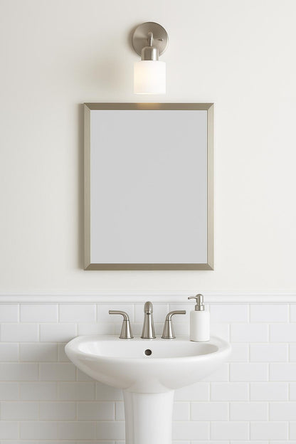 Glacier Bay 19 5 8 in x 26 in Recessed or Surface Mount Beveled Frameless Medicine Cabinet with Mirror 83015/310757068 44021830154 Glacier Bay