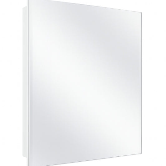 Glacier Bay 23 6 in W x 30 in H Rectangular Wood Composite Medicine Cabinet with Mirror