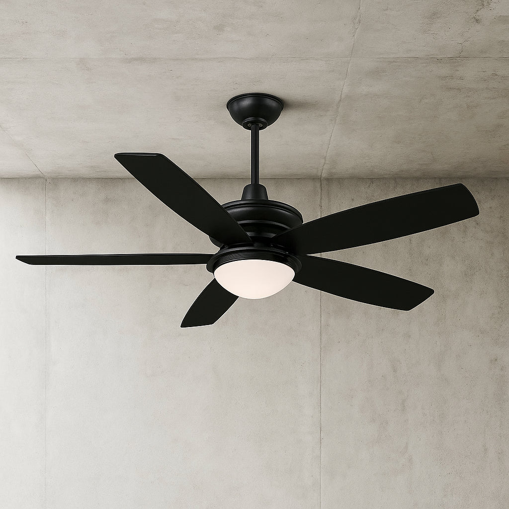 Hampton Bay Gazebo III 52 in. Indoor/Outdoor Wet Rated Natural Iron Ceiling Fan with LED Bulbs Included