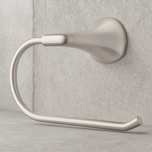 Wall Mounted Ladera Towel Ring in Spot Defense Brushed Nickel