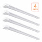 Commercial Electric 3 Ft 30 Watt 4000K Bright White 1 Light 3000 Lumens White Integrated Led Hanging Shop Light With Power Cord 4 Pack Shop