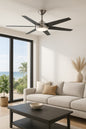 Home Decorators Collection Windward 68 in. White Color Changing Integrated LED Brushed Nickel Ceiling Fan with Light Kit, DC Motor and Remote