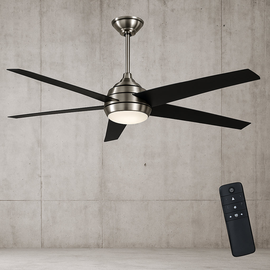 Home Decorators Collection Windward 68 in. White Color Changing Integrated LED Brushed Nickel Ceiling Fan with Light Kit, DC Motor and Remote