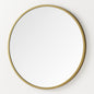Stratton Home Decor Medium Round Gold Casual Mirror (28 in. H x 28 in. W)