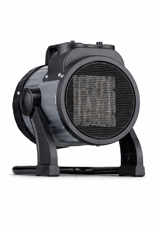 NewAir Portable Ceramic 120v Electric Garage Heater for 160 sq ft with Adjustable Tilt Head Perfect for Garages Cool Grey