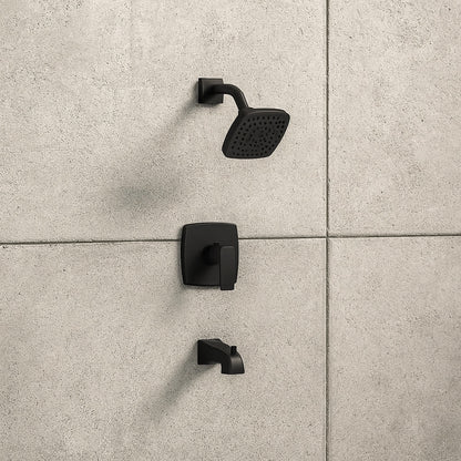 Rubicon 8 in Widespread 2 Handle Bathroom Faucet in Matte Black Valve Included K R76216 4D BL/311871506