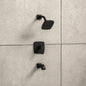 Rubicon 8 in Widespread 2 Handle Bathroom Faucet in Matte Black Valve Included K R76216 4D BL/311871506