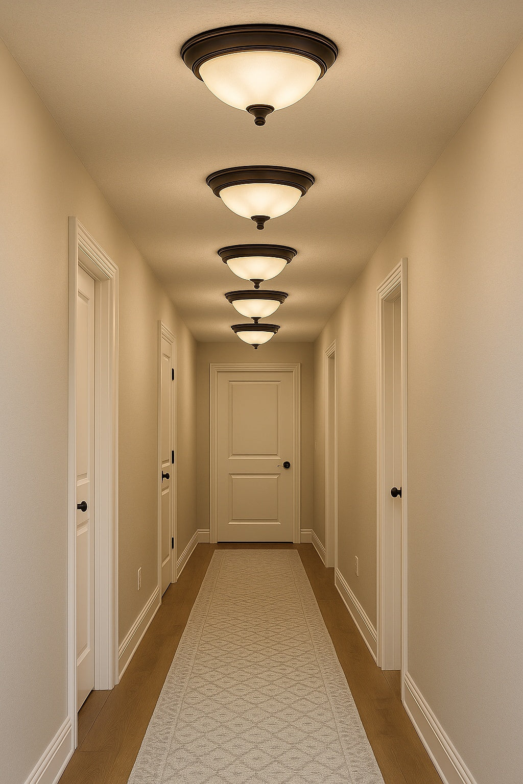 13 in 2 Light Oil Rubbed Bronze Flush Mount 4 Pack EFG8012A ORB 4P